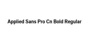 Applied Sans Pro Cn Bold Regular Font