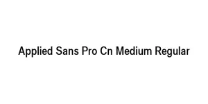 Applied Sans Pro Cn Medium Regular Font