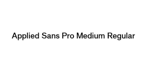 Applied Sans Pro Medium Regular Font