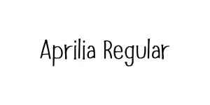 Aprilia Regular Font