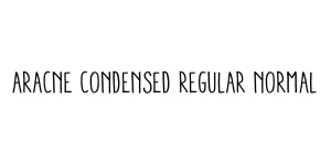 Aracne Condensed Regular Normal Font