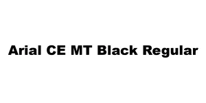 Arial CE MT Black Regular Font