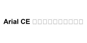 Arial CE Полужирный Font
