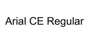 Arial CE Regular Font