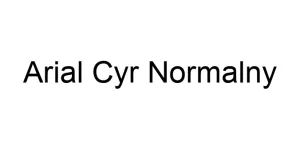 Arial Cyr Normalny Font