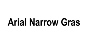 Arial Narrow Gras Font