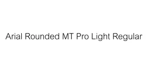 Arial Rounded MT Pro Light Regular Font