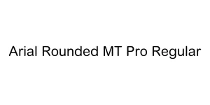 Arial Rounded MT Pro Regular Font