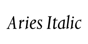 Aries Italic Font