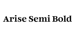 Arise Semi Bold Font