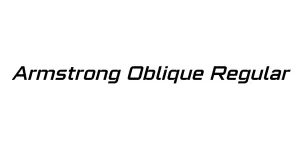 Armstrong Oblique Regular Font