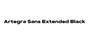 Artegra Sans Extended Black Font