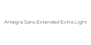 Artegra Sans Extended Extra Light Font