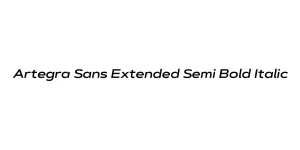 Artegra Sans Extended Semi Bold Italic Font