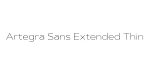 Artegra Sans Extended Thin Font