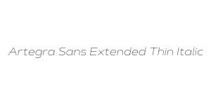 Artegra Sans Extended Thin Italic Font