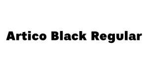 Artico Black Regular Font