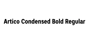 Artico Condensed Bold Regular Font