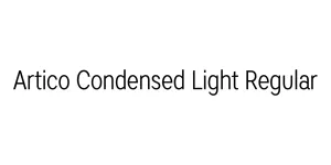 Artico Condensed Light Regular Font