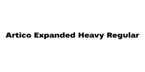 Artico Expanded Heavy Regular Font