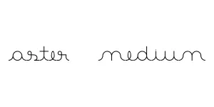 Aster 3 Medium Font
