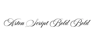 Aston Script Bold Bold Font