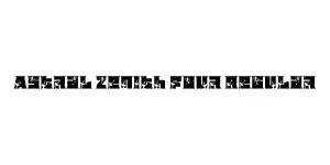 Astral Zenith Four Regular Font