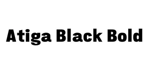 Atiga Black Bold Font