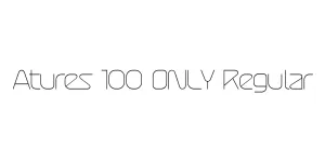 Atures 100 Regular Font