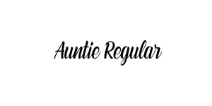Auntie Regular Font