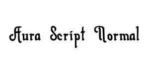 Aura Script Normal Font