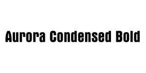 Aurora Condensed Bold Font