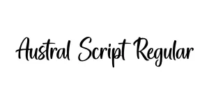 Austral Script Regular Font