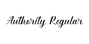 Authority Regular Font