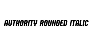 Authority Rounded Italic Font