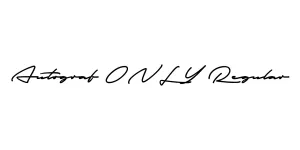 Autograf ONLY Regular Font