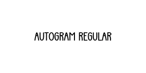 Autogram Regular Font