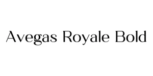 Avegas Royale Bold Font