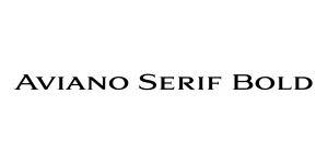 Aviano Serif Bold Font