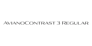 AvianoContrast 3 Regular Font
