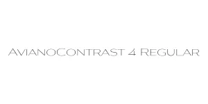 AvianoContrast 4 Regular Font