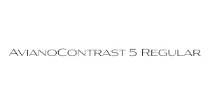 AvianoContrast 5 Regular Font