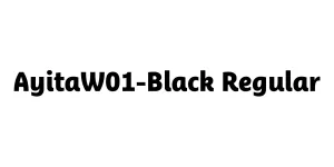 AyitaW01-Black Regular Font