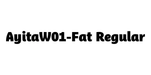 AyitaW01-Fat Regular Font