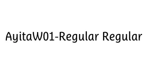 AyitaW01-Regular Regular Font