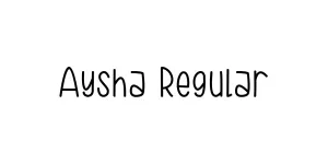 Aysha Regular Font
