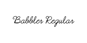 Babbler Regular Font