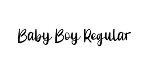 Baby Boy Regular Font