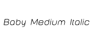 Baby Medium Italic Font