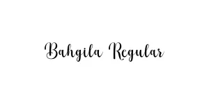 Bahgila Regular Font
